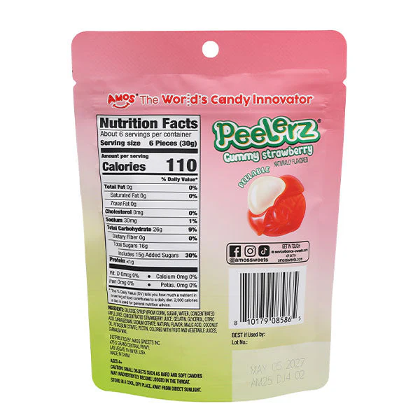 Amos 4D Peelerz Peelable Fruit Gummy Candy (6oz) Multiple Flavors - Image 19