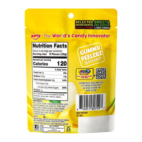 Amos 4D Peelerz Peelable Fruit Gummy Candy (6oz) Multiple Flavors - Image 4