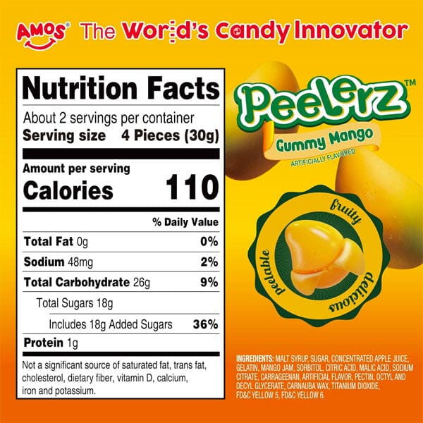 Amos 4D Peelerz Peelable Fruit Gummy Candy (6oz) Multiple Flavors - Image 8