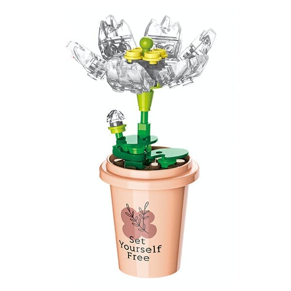 DIY Botanical Building Block Sets: Collectible Assorted Mini Pots - Image 7