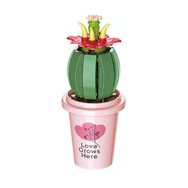 DIY Botanical Building Block Sets: Collectible Assorted Mini Pots - Image 8