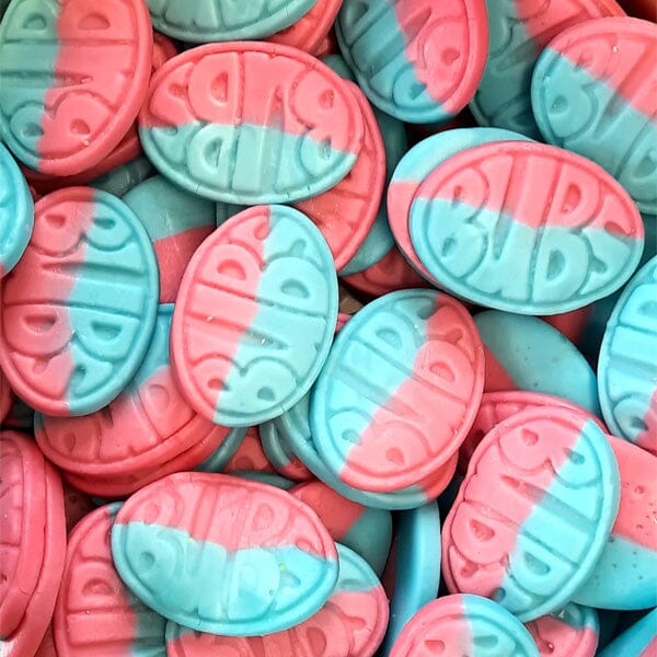 BUBS Godis: Sour Raspberry & Blueberry Goody Ovals (90g) Made in Sweden - Image 3