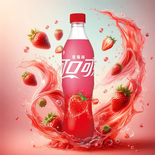 Coca-Cola Strawberry Flavor Soda Drink (500mL) Limited Edition Import - Image 3