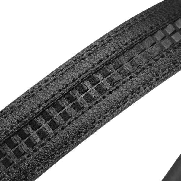 FlexClick Unisex Adjustable Micro-Increment Black Leather Belt (1pc) Fits 28" to 46" Waist - Image 10