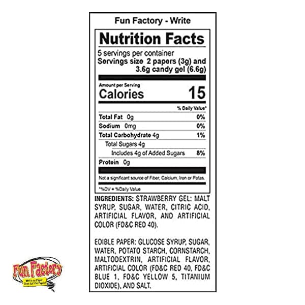 Fun Works Edible Paper Notepad w/ Candy Gel Pen | 24 Sheets - Image 5