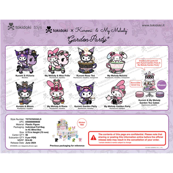 Hello Kitty and Tokidoki x Kuromi & My Melody Garden Party Blind Bags (1pc) - Image 13