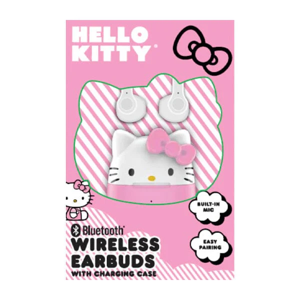 Hello Kitty Sanrio 50th Anniversary Pink Bluetooth Earbuds - Image 3