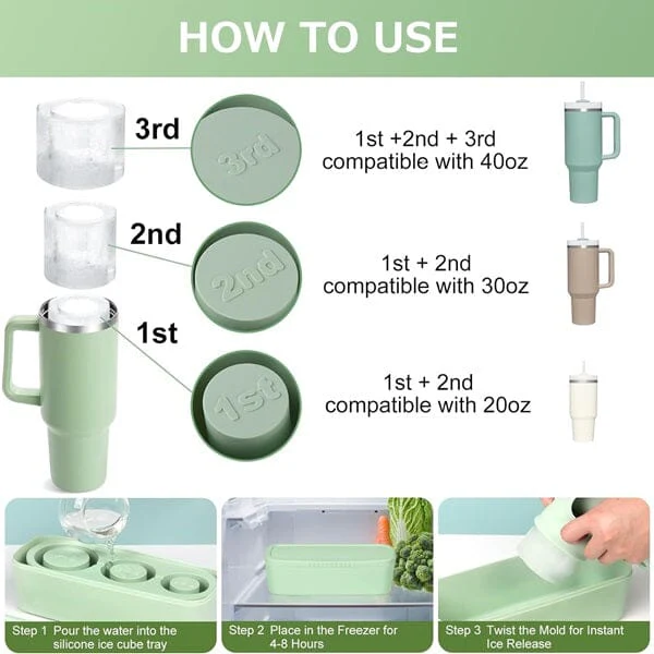 HydriEase Cup Ice Mold: Sip Effortlessly with Perfect Center Hole - Image 7