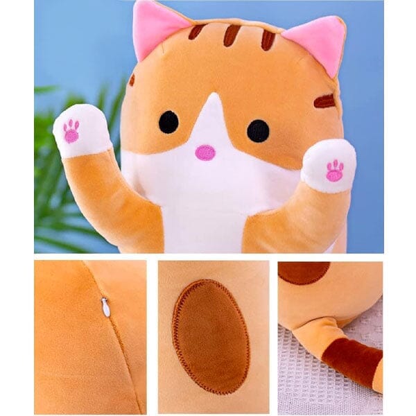 Long Animal Plush Toy Styles (3FT Long!) | Orange Tabby Cat - Image 4