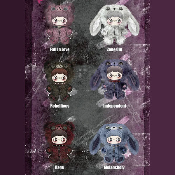 MayMei Rebel Doll Series 13" Plush Backpack Blind Box (1pc) - Image 9
