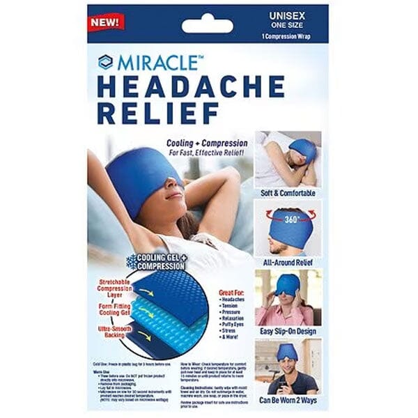Miracle Headache Relief Cap 360° Gel Cooling & Compression - Image 9