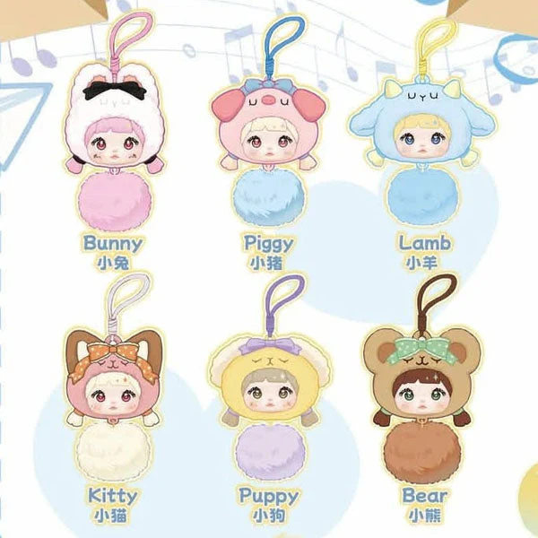 Nommi Forest Melodies Silicone Earbud Case Plush Animal Keychain Blind Box (1pc) - Image 10