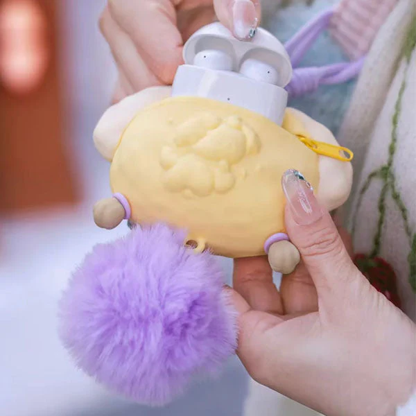 Nommi Forest Melodies Silicone Earbud Case Plush Animal Keychain Blind Box (1pc) - Image 8