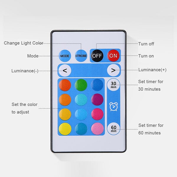 PeacockPop Wall Sconce Peacock Projection Touch Lamp - Image 9