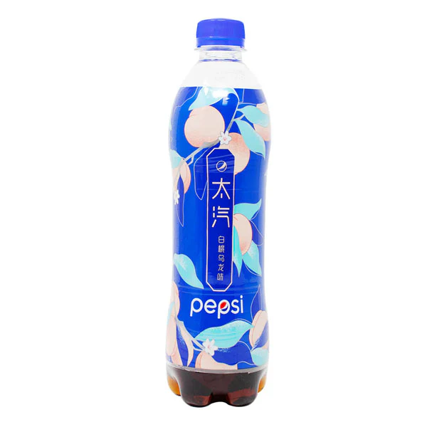 Pepsi White Peach Oolong Flavor Soda Drink (500mL) Limited Edition Import - Image 4