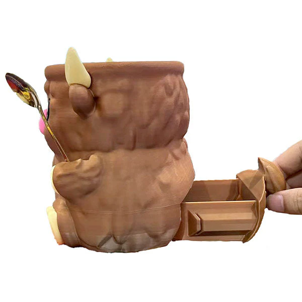 PintCuddler Cartoon Cow Ice Cream Pint Holder Kit (Includes 2 Spoons & Cookie Tray) - Image 7