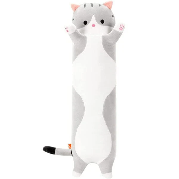 Long Animal Plush Toy Styles (3FT Long!) | Grey Tabby Cat - Image 4