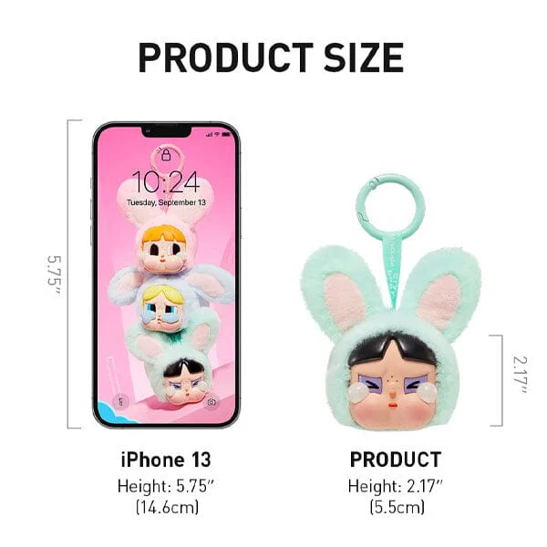 Pop Mart x Powerpuff Girls x CRYBABY: Vinyl Face Plush Bag Clip Blind Box (1pc) - Image 8