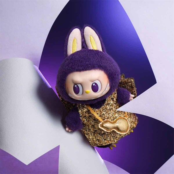 Pop Mart x THE MONSTERS: Labubu Wearing PRONOUNCE Fashion Label "Wings Of Fortune" Plush Doll Pendant (1pc) - Image 3
