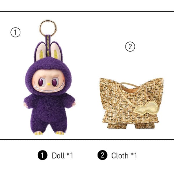 Pop Mart x THE MONSTERS: Labubu Wearing PRONOUNCE Fashion Label "Wings Of Fortune" Plush Doll Pendant (1pc) - Image 7