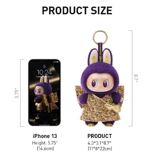 Pop Mart x THE MONSTERS: Labubu Wearing PRONOUNCE Fashion Label "Wings Of Fortune" Plush Doll Pendant (1pc) - Image 8