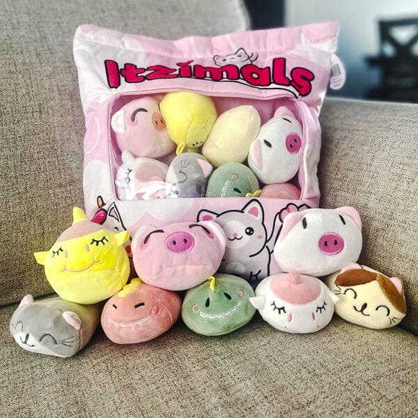 Itzimals Kawaii Snack Pillow Assorted Plush Animal Bag (Multiple Styles) - Image 17