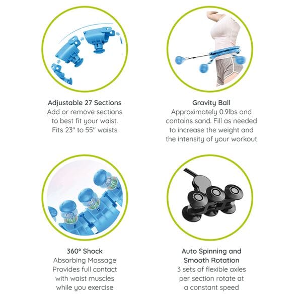 Quantum Hoop Health Deluxe - Exercise Hoop W/ LCD Counter - Image 15