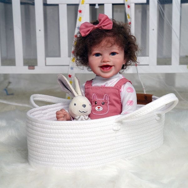 TrueHeart Treasures Reborn Dolls Cuddles & Snuggles Cotton Carry Basket - Image 5