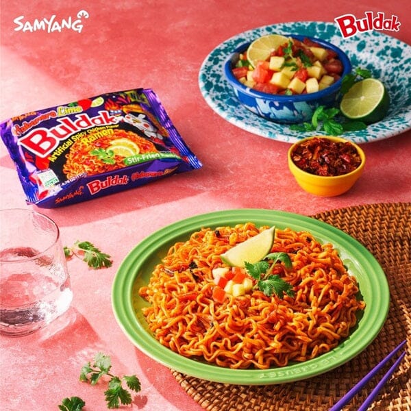Samyang Buldak Chicken Ramen Noodles Habanero Lime (5pk) - Image 4