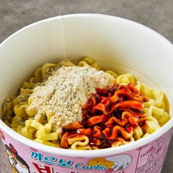 Samyang Buldak Hot Chicken Carbonara Ramen Bowl (105g) - Image 3