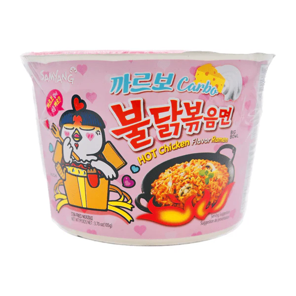Samyang Buldak Hot Chicken Carbonara Ramen Bowl (105g) - Image 4