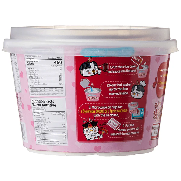 Samyang Buldak Hot Chicken Carbonara Topokki Bowl (179g) - Image 6