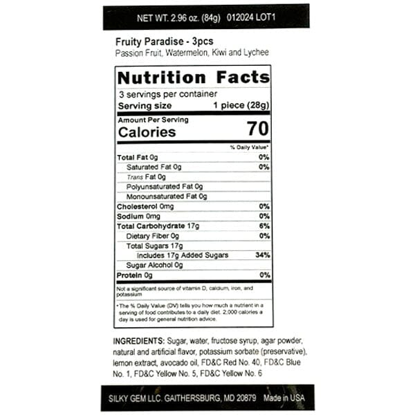 Silky Gem Crystal Candy Fruity Paradise Sampler Pack (3pc) - Image 3