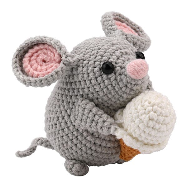 The LOOP Brigade: DIY Mini Crochet Plush Toy Complete Kit For Beginners - Mandy the Mouse - Image 3