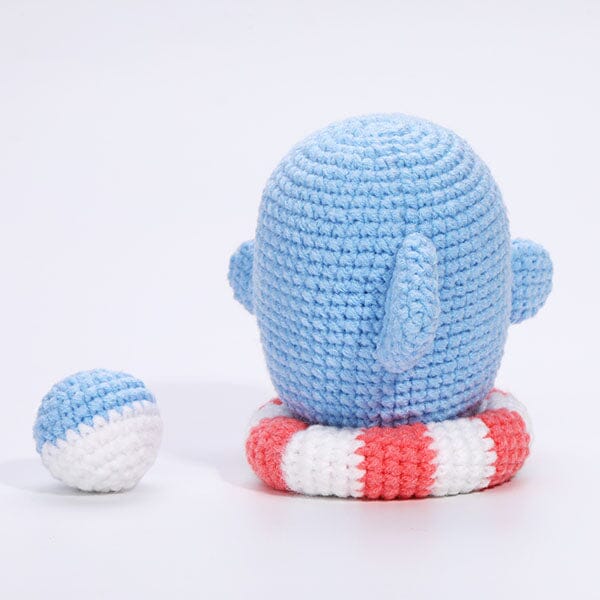 The LOOP Brigade: DIY Mini Crochet Plush Toy Complete Kit For Beginners - Moby the Dolphin - Image 4