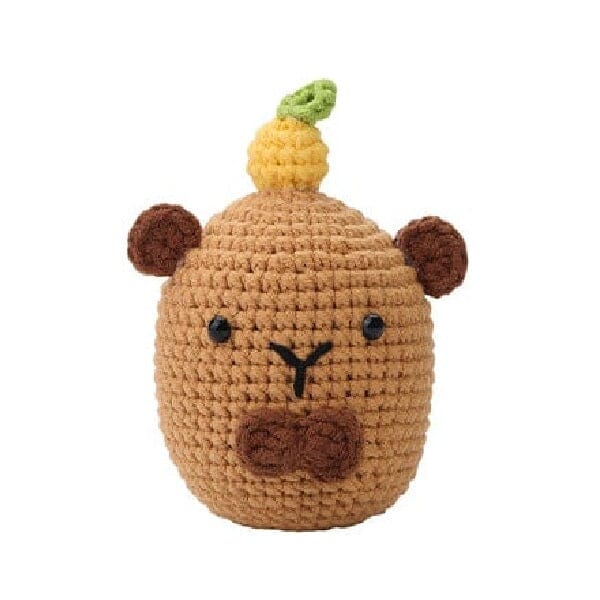 The LOOP Brigade: DIY Mini Crochet Plush Toy Complete Kit For Beginners - Oliver the Capybara - Image 3